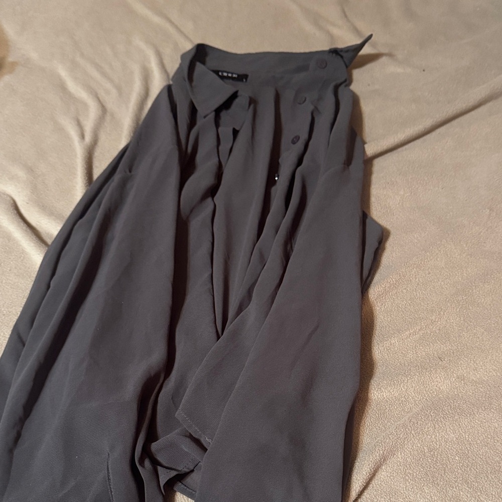 Cider Black Button Down Shirt